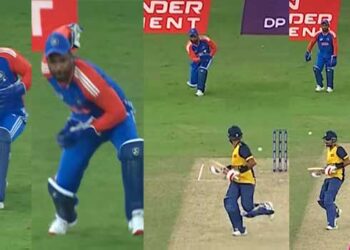 അവന്റെ കണ്ണുകളിലെ ആ തീക്ഷ്ണതാ, ത്രോയിലെ ആ കൃത്യത… ചുമ്മാ വഴിതെറ്റി വന്നുകയറിയവനല്ല അവൻ!! ഇര പിടിക്കാൻ കൂർമതയോടെ കാത്തിരിക്കുന്ന കഴുകനെപ്പോലെ… സഞ്ജു…- വീഡിയോ