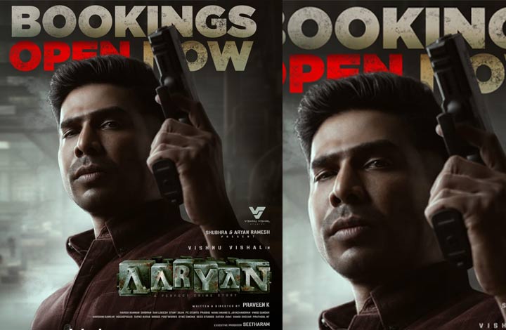 വിഷ്ണു വിശാൽ ചിത്രം “ആര്യൻ” ബുക്കിംഗ് ആരംഭിച്ചു ; ചിത്രം ഒക്ടോബർ 31 ന് കേരളത്തിലെത്തിക്കുന്നത് ദുൽഖർ സൽമാന്റെ വേഫറെർ ഫിലിംസ്