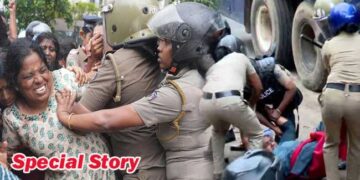 സമരക്കാരെ നിരത്തിൽ കൂടി വലിച്ചിഴക്കുക, പോലീസിന്റെ ലാത്തിവച്ചു വയറ്റത്ത് കുത്തുക, സമരക്കാരുടെ വസ്ത്രങ്ങൾ വലിച്ചുകീറുക… ആശാവർക്കർമാർ ഒരു ശക്തമായ വോട്ടുബാങ്ക് ആയിരുന്നുവെങ്കിൽ സർക്കാർ സമീപനം ഇതായിരിക്കുമോ? എന്താണു മാക്സിസം മുന്നോട്ടുവയ്ക്കുന്ന തൊഴിലാളി സമഗ്രാധിപത്യം?