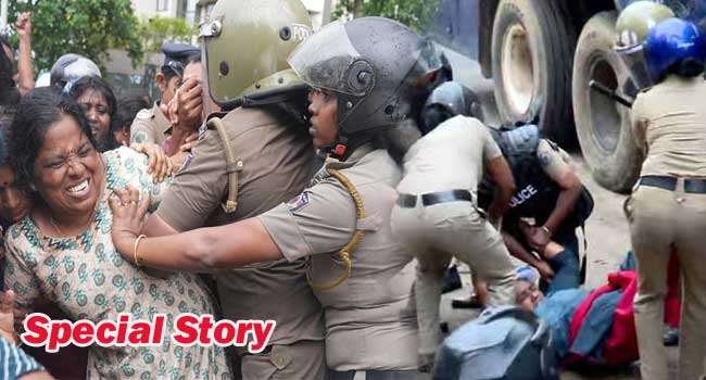 സമരക്കാരെ നിരത്തിൽ കൂടി വലിച്ചിഴക്കുക, പോലീസിന്റെ ലാത്തിവച്ചു വയറ്റത്ത് കുത്തുക, സമരക്കാരുടെ വസ്ത്രങ്ങൾ വലിച്ചുകീറുക… ആശാവർക്കർമാർ ഒരു ശക്തമായ വോട്ടുബാങ്ക് ആയിരുന്നുവെങ്കിൽ സർക്കാർ സമീപനം ഇതായിരിക്കുമോ? എന്താണു മാക്സിസം മുന്നോട്ടുവയ്ക്കുന്ന തൊഴിലാളി സമഗ്രാധിപത്യം?