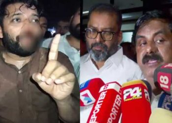 പോലീസ് ലാത്തിച്ചാർജിൽ ഷാഫിയുടെ മൂക്കിന്റെ എല്ലിന് പൊട്ടൽ, പോലീസ് രണ്ട് തവണ ഷാഫി പറമ്പിലിന്റെ മുഖത്ത് ലാത്തി കൊണ്ട് ഇടിച്ചു, യുഡിഎഫ് പ്രവർത്തകന്റെ കണ്ണിന് ഗുരുതര പരുക്ക്, പേരാമ്പ്ര ഡിവൈഎസ്പി പ്രവർത്തിച്ചത് സിപിഎം ഗുണ്ടയെ പോലെ- കോഴിക്കോട് ഡിസിസി പ്രസിഡന്റ്