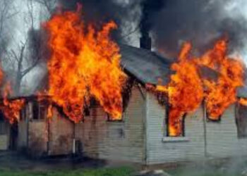 വീട്ടിലെ ചിതൽ ശല്യം ഒഴിപ്പിക്കാൻ  പെട്രോൾ ഒഴിച്ച് തീവച്ചു, തീ ആളിപ്പടർന്ന് അച്ഛനും മകനും മരിച്ചു, വീട് കത്തിനശിച്ചു