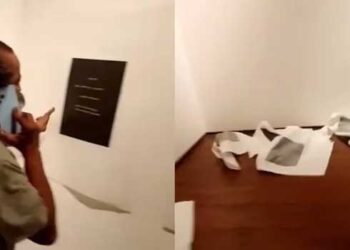 വിദേശ വനിതയുടെ ചിത്രപ്രദർശനത്തിനു നേരെ സദാചാര ആക്രണം!! വാക്കുകളിൽ അശ്ലീല പദമുണ്ടെന്ന് ആരോപണം, ലിനോ കട്ടുകൾ കീറിയെറിഞ്ഞു, ആക്രമണത്തിന് നേതൃത്വം കൊടുത്തത് എറണാകുളം സ്വദേശിയായ ശിൽപി, അക്രമികളെത്തിയത് സമൂഹമാധ്യമത്തിൽ ലൈവിട്ടുകൊണ്ട്