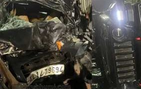 കുമ്പളയിൽ കാറും ജീപ്പും കൂട്ടിയിടിച്ച് വൻ അപകടം; 28 കാരിക്ക് ദാരുണാന്ത്യം,4 പേർക്ക് പരിക്കേറ്റു