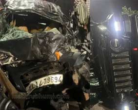 കുമ്പളയിൽ കാറും ജീപ്പും കൂട്ടിയിടിച്ച് വൻ അപകടം; 28 കാരിക്ക് ദാരുണാന്ത്യം,4 പേർക്ക് പരിക്കേറ്റു