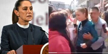 പൊതു ഇടത്തുവച്ച് മെക്സിക്കൻ പ്രസിഡന്റിനു നേരെ ലൈംഗികാതിക്രമം!! മദ്യപിച്ചെത്തിയ യുവാവ് ക്ലൗഡിയയുടെ തോളിൽ കയ്യിട്ടു, മാറിടത്തിൽ സ്പർശിച്ചു, ഒപ്പമുണ്ടായിരുന്നവർ തട്ടിമാറ്റാൻ ശ്രമിച്ചതോടെ പ്രസിഡന്റിനെ ചുംബിക്കാനായി ശ്രമം, സുരക്ഷാ വീഴ്ചയിൽ കടുത്ത വിമർശനം- VIDEO