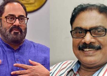 സഹകരണസംഘത്തിൽനിന്ന് തിരിച്ചടയ്ക്കാത്ത ബിജെപി സംസ്ഥാന നേതാക്കളുടേതടക്കമുള്ളവരുടെ പേരുകൾ പുറത്തുവിടും- എംഎസ് കുമാർ!! ഭീഷണിക്കു പിന്നാലെ ഓടിപ്പിടിച്ച് വീട്ടിലെത്തി അനുനയന നീക്കവുമായി രാജീവ് ചന്ദ്രശേഖർ, തെരഞ്ഞെടുപ്പിൽ എല്ലാവരെയും കാണുന്നതിന്റെ ഭാഗമായാണ് എംഎസ് കുമാറിനെ സന്ദർശിച്ചതെന്ന് മറുപടി