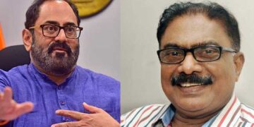 സഹകരണസംഘത്തിൽനിന്ന് തിരിച്ചടയ്ക്കാത്ത ബിജെപി സംസ്ഥാന നേതാക്കളുടേതടക്കമുള്ളവരുടെ പേരുകൾ പുറത്തുവിടും- എംഎസ് കുമാർ!! ഭീഷണിക്കു പിന്നാലെ ഓടിപ്പിടിച്ച് വീട്ടിലെത്തി അനുനയന നീക്കവുമായി രാജീവ് ചന്ദ്രശേഖർ, തെരഞ്ഞെടുപ്പിൽ എല്ലാവരെയും കാണുന്നതിന്റെ ഭാഗമായാണ് എംഎസ് കുമാറിനെ സന്ദർശിച്ചതെന്ന് മറുപടി