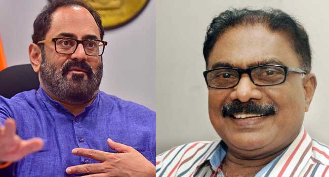 സഹകരണസംഘത്തിൽനിന്ന് തിരിച്ചടയ്ക്കാത്ത ബിജെപി സംസ്ഥാന നേതാക്കളുടേതടക്കമുള്ളവരുടെ പേരുകൾ പുറത്തുവിടും- എംഎസ് കുമാർ!! ഭീഷണിക്കു പിന്നാലെ ഓടിപ്പിടിച്ച് വീട്ടിലെത്തി അനുനയന നീക്കവുമായി രാജീവ് ചന്ദ്രശേഖർ, തെരഞ്ഞെടുപ്പിൽ എല്ലാവരെയും കാണുന്നതിന്റെ ഭാഗമായാണ് എംഎസ് കുമാറിനെ സന്ദർശിച്ചതെന്ന് മറുപടി