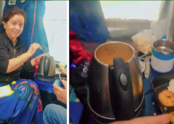 ട്രെയിനില്‍  ഇലക്ട്രിക് കെറ്റില്‍ ഉപയോഗിച്ച്  ന്യൂഡില്‍സ് പാകം ചെയ്തു, മഹാരാഷ്ട്ര സ്വദേശിനിക്കെതിരെ നടപടിയുമായി റെയില്‍വേ, വീഡിയോ പോസ്റ്റ് ചെയ്ത യുട്യൂബ് ചാനലിനെതിരെയും നടപടി