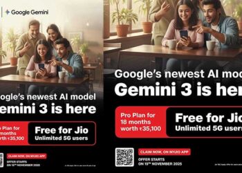 എ ഐ ഓഫർ നവീകരിച്ച് ജിയോ; ജെമിനി 3 ഇനി ലഭ്യം, ആനുകൂല്യം എല്ലാ 5ജി ഉപയോക്താക്കൾക്കും