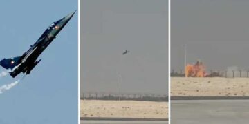 മുകളിലേക്ക് പറന്നുയർന്ന വിമാനം കരണം മറിഞ്ഞ് കുത്തനെ താഴേക്ക്…ഇന്ത്യ വികസിപ്പിച്ച വ്യോമസേനയുടെ തേജസ് യുദ്ധവിമാനം ദുബായ് ഷോയ്ക്കിടെ തകർന്നുവീണു, പൈലറ്റിന് ദാരുണാന്ത്യം!! എയർ ഷോ താൽക്കാലികമായി നിർത്തിവച്ചു- video