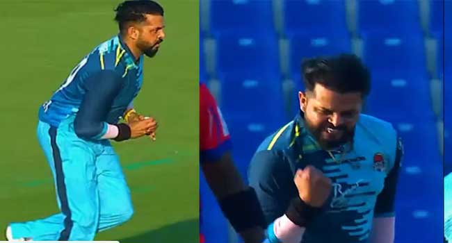 പ്രായം 42…പക്ഷെ കളിക്കളത്തിൽ ആ പഴയ അ​ഗ്രസീവ്നസിന് ഒരു മാറ്റവുമില്ല…ഒരോവറിൽ രണ്ട് റൺസിന് രണ്ട് വിക്കറ്റ് പ്ര‌കടനവുമായി എസ്. ശ്രീശാന്ത്, അബുദാബി ടി10 ക്രിക്കറ്റ് ലീഗിൽ പ്ലെയർ ഓഫ് ദ് മാച്ചും ശ്രീശാന്ത് തന്നെ, ആറു റൺസിനു തകർത്തത് ഹർഭജന്റെ ആസ്പിൻ സ്റ്റാലിയൻസിനെ- video