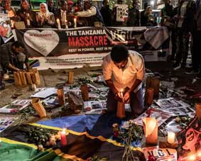 മൃതദേഹങ്ങള്‍ നിറഞ്ഞ് ടാന്‍സാനിയയിലെ മോര്‍ച്ചറികള്‍; പ്രതിഷേധക്കാരെ വെടിവെച്ച് വീഴ്ത്തി പോലീസ്