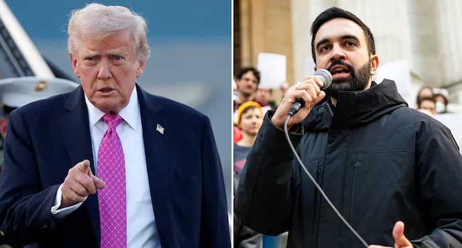 ‘മംദാനിയെ സഹായിക്കാൻ തയ്യാറാണ്!! അമേരിക്കയോട് അൽപം ബഹുമാനം കാണിക്കണം, അല്ലെങ്കിൽ പണികിട്ടും!! നിയുക്ത മേയറുടേത് അപകടകരമായ പ്രസ്താവന, അദ്ദേഹത്തെ ജയിപ്പിക്കാൻ ഞാൻ ആഗ്രഹിക്കുന്നു, മംദാനി ജയിക്കണമെന്നല്ല, ന്യൂയോർക്ക് ജയിക്കുകയാണ് തന്റെ ആഗ്രഹം- ട്രംപ്