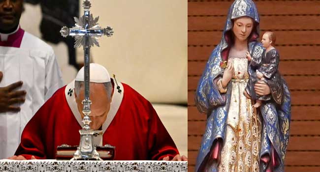 ഇനി മുതൽ പരിശുദ്ധ കന്യകാ മറിയത്തെ ‘സഹരക്ഷക’ എന്നു വിശേഷിപ്പിക്കരുത്!! കുരിശുമരണത്തിലൂടെ യേശു മനുഷ്യവംശത്തിനു രക്ഷയേകിയെന്നാണ് കത്തോലിക്കാവിശ്വാസം- ആണ്ടുകളായി സഭയ്ക്കുള്ളിൽ നടന്നിരുന്ന തർക്കങ്ങൾ തീർപ്പാക്കി വത്തിക്കാൻ