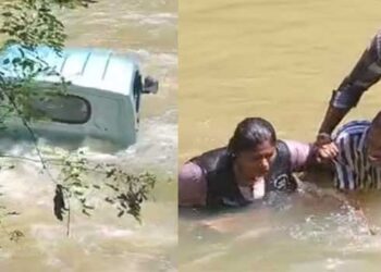 ഫ്ലാഗ് ഓഫ് ചെയ്ത് വാഹനം മുന്നോട്ടു എടുത്തതെ നിയന്ത്രണം നഷ്‌ടപ്പെട്ടു, ഹരിതകർമ്മ സേനയുടെ 25 ലക്ഷത്തിന്റെ വണ്ടി നേരെ പുഴയിലേക്ക്!! സ്റ്റാൻഡിങ് കമ്മിറ്റി ചെയർപേഴ്‌സണും ഡ്രൈവറു അത്ഭുതകരമായി രക്ഷപ്പെട്ടു