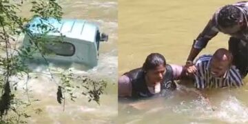 ഫ്ലാഗ് ഓഫ് ചെയ്ത് വാഹനം മുന്നോട്ടു എടുത്തതെ നിയന്ത്രണം നഷ്ടപ്പെട്ടു, ഹരിതകർമ്മ സേനയുടെ 25 ലക്ഷത്തിന്റെ വണ്ടി നേരെ പുഴയിലേക്ക്!! സ്റ്റാൻഡിങ് കമ്മിറ്റി ചെയർപേഴ്സണും ഡ്രൈവറു അത്ഭുതകരമായി രക്ഷപ്പെട്ടു