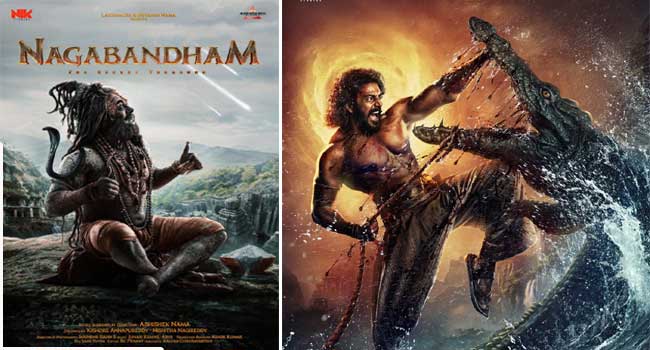 കഥ നീങ്ങുന്നത് ഇന്ത്യയിലെ 108 വിഷ്ണു ക്ഷേത്രങ്ങളുമായി ബന്ധപ്പെട്ട നാഗബന്ധത്തെ ചുറ്റിപ്പറ്റി!! 20 കോടി ചിലവാക്കി ക്ലൈമാക്സ് രംഗമൊരുക്കി അഭിഷേക് നാമ- വിരാട് കർണ്ണ ചിത്രം “നാഗബന്ധം”