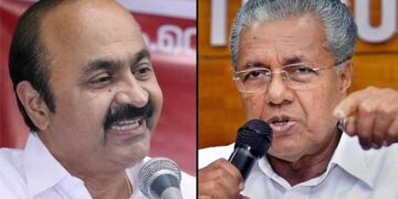 ‘പോലീസ് നിങ്ങളുടെ തറവാട് സ്വത്താണോ? മിസ്റ്റർ പിണറായി വിജയൻ ആരെയാണ് പേടിപ്പിക്കാൻ നോക്കുന്നത്, ഞങ്ങളെയാണോ? ഇത് കേരളമാണ്, സ്റ്റാലിന്റെ റഷ്യയല്ല!! ഞാൻ അടക്കമുള്ളവർ ഡാൻസ് കളിക്കുന്ന വീഡിയോയും ബോക്‌സിംഗ് ചെയ്യുന്ന വീഡിയോകളും എഐയിൽ സിപിഎം പ്രവർത്തകർ പ്രചരിപ്പിച്ചു, കേസെടുത്തോ?- വിഡി സതീശൻ