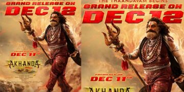 നന്ദമൂരി ബാലകൃഷ്ണ- ബോയപതി ശ്രീനു ചിത്രം “അഖണ്ഡ 2 താണ്ഡവം” ആഗോള റിലീസ് ഡിസംബർ 12 ന്