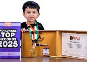 ഇന്ത്യ ബുക്ക് ഓഫ് റെക്കോർഡിന്റെ തിളക്കത്തിൽ ഒന്നര വയസ്സുകാരൻ കെവിൻ കേദാർ…