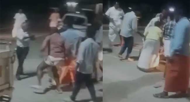 പ്രസംഗിച്ചുകൊണ്ടിരുന്ന യുഡിഎഫ് സ്ഥാനാർഥിയെ തള്ളിയിട്ട് റോഡിലൂടെ വലിച്ചിഴച്ചു, മർദിച്ചു, അസഭ്യം പറഞ്ഞു!! സിപിഐ സംസ്ഥാന കൗൺസിലംഗം വി.ആർ. ശശിയെ ഒന്നാംപ്രതിയാക്കി കേസ്,