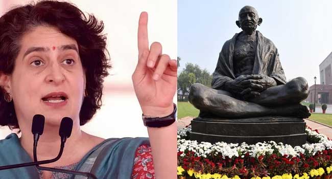 മഹാത്മഗാന്ധി വിഭാവനം ചെയ്തത് രാമരാജ്യം- കേന്ദ്രമന്ത്രിയുടെ കണ്ടെത്തൽ!! പ്രതിപക്ഷം ‘റാം’ എന്ന വാക്കിനെ എതിർക്കുന്നത് എന്തുകൊണ്ട്? ഗാന്ധിയുടെ പേര് ഞങ്ങളുടെ ഹൃദയത്തിലുണ്ട്- ശിവരാജ് സിങ് ചൗഹാൻ, ഗാന്ധി എന്റെ കുടുംബത്തിന്റേതല്ല, രാജ്യത്തിന്റെ… പ്രിയങ്ക ഗാന്ധി!! ഗ്രാമീണ തൊഴിലുറപ്പ് പദ്ധതി ബിൽ ലോക്സഭയിൽ, ഗാന്ധിജിയുടെ ചിത്രം ഉയർത്തി പ്രതിഷേധം