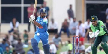 പാക്കിസ്ഥാനു മുന്നിൽ ആരോണും സൂര്യവംശിയും വീണു, കൂറ്റൻ വിജയ ലക്ഷ്യമായിറങ്ങിയ ഇന്ത്യൻ കൗമാരപ്പട പതറുന്നു… 68 റൺസിനിടെ 4 വിക്കറ്റ് നഷ്ടമായി