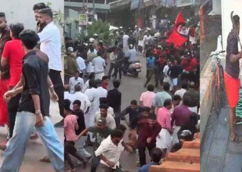 പാനൂരിലെ വടിവാള് ആക്രമണം: അമ്പതോളം സിപിഎം പ്രവര്ത്തകര്ക്കെതിരെ കേസെടുത്തു, ആക്രമണം പാര്ട്ടി കൊടി കൊണ്ട് മുഖം മൂടികെട്ടി