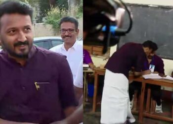 ‘എല്ലാം കോടതിക്ക് മുന്നിലുണ്ട്, കോടതി തീരുമാനിക്കും’!!15 ദിവസത്തെ ഒളിവ് ജീവിതത്തിനു ശേഷം രാഹുൽ പുറത്തേക്ക്, കുന്നത്തൂർമേട് ബൂത്തിൽ വോട്ട് രേഖപ്പെടുത്തി, ഹുലിൻറെ വരവിൽ പാർട്ടിക്ക് ബന്ധം ഇല്ല, ആശയ വിനിമയം ഇല്ല- കെപിസിസി