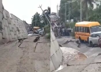 “തല നരച്ച കാർന്നോമ്മാർ അന്നേ പറഞ്ഞിരുന്നു, സാറമ്മാരേ, അടിയിൽ ചേറാണ് ഇങ്ങനെയാണ് നിർമാണമെങ്കിൽ 10 മാസം തികയ്ക്കില്ല അതിനുമുൻപ് തകരും”!! വർഷങ്ങൾക്കു മുൻപു കലുങ്കു നിർമിച്ചതു തേക്കിൻകട്ട താഴ്ത്തിയശേഷം, ദേശീയപാതയുടെ പണിക്കിടെ മണ്ണിന്റെ ലഭ്യതക്കുറവ് വന്നപ്പോൾ അഷ്ടമുടിക്കായലിൽ ആഴം കൂട്ടുന്നതിന്റെ ഭാഗമായി എടുത്ത ചെളി പാതയ്ക്കായി ഉപയോഗിച്ചു…