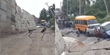 “തല മുതിർന്ന കാർന്നോമ്മാർ അന്നേ പറഞ്ഞിരുന്നു, സാറമ്മാരേ, അടിയിൽ ചേറാണ് ഇങ്ങനെയാണ് നിർമാണമെങ്കിൽ 10 മാസം തികയ്ക്കില്ല അതിനുമുൻപ് തകരും”!! വർഷങ്ങൾക്കു മുൻപു കലുങ്കു നിർമിച്ചതു തേക്കിൻകട്ട താഴ്ത്തിയശേഷം, ദേശീയപാതയുടെ പണിക്കിടെ മണ്ണിന്റെ ലഭ്യതക്കുറവ് വന്നപ്പോൾ അഷ്ടമുടിക്കായലിൽ ആഴം കൂട്ടുന്നതിന്റെ ഭാഗമായി എടുത്ത ചെളി പാതയ്ക്കായി ഉപയോഗിച്ചു…