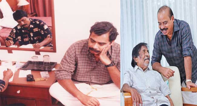 “ഒരിക്കൽ ഹോസ്പിറ്റലിൽ ചെന്നപ്പോൾ വിമലാന്റി എന്റെ കല്ല്യാണക്കാര്യം എടുത്തിട്ടു, കറക്റ്റ്‌ ടൈമിൽ ബ്ലഡ്‌ എടുക്കാൻ വന്ന നഴ്സിനെ പിടിച്ചു നിർത്തി എനിക്ക്‌ കല്ല്യാണം ആലോചിച്ചു, നഴ്സിനും എനിക്കും നാണം വന്നു… ലൈഫിലെ ഏതൊരു മൊമന്റിനും ഒരു അച്ഛൻ-ശ്രീനിയങ്കിൾ കഥയുണ്ട്‌, അതോർത്തെടുത്ത്‌ പറയാൻ അച്ഛനൊരു സെക്കന്റ്‌ മതി, ഇന്ന് രാവിലെ വിളിച്ച കോളിലൊഴികെ… “ശ്രീനി പോയി”…