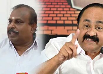 വിഷ്ണുപുരം ചന്ദ്രശേഖരൻ നടത്തിയത് എൻഡിഎയിൽ കൂടുതൽ പരിഗണന കിട്ടാനായുള്ള വിലപേശൽ നാടകം, ചർച്ച നടത്തി വഞ്ചിച്ചു, ഇനി യുഡിഎഫിൻ്റെ ഭാഗമാകണമെന്ന് പറഞ്ഞു വന്നാലും മുന്നണിയുടെ ഭാഗമാക്കില്ല- കോൺ​ഗ്രസ്