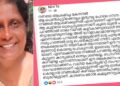 ‘കൊല്ലാൻ നിങ്ങൾക്ക് കഴിയും, തോൽപിക്കുവാൻ ബുദ്ധിമുട്ടാണ്… കാരണം ഞാൻ കമ്മ്യൂണിസ്റ്റാണ്!! ഏറ്റുമുട്ടുന്നത് വലിയ കോർപ്പറേറ്റ് സംഘടിത ക്രിമിനൽ സംഘത്തോട്…പുരുഷാധിപത്യ സമൂഹത്തിൽ ഒരു പെൺകുട്ടിക്ക് നീതി എത്രത്തോളം അകലെയാണെന്ന് ഈ കേസ് തെളിയിക്കുന്നു, സ്ത്രീകൾ തന്നെയാണ് ഈ പഴയകാല വ്യവസ്ഥിതിയെ മുന്നോട്ട് കൊണ്ടുപോകുന്നത് എന്നത് ഖേദകരം’- അഡ്വ. ടി.ബി. മിനി