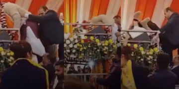 വേദിയിലേക്ക് കയറാന് ശ്രമിക്കവെ ബാലന്സ് നഷ്ടപ്പെട്ടു, 69-ാം പിറന്നാള് ആഘോഷത്തിനിടെ തലകീഴായി വീണ് ബ്രിജ് ഭൂഷണ്, സമൂഹമാധ്യമങ്ങളില് പൊട്ടിച്ചിരിയും പരിഹാസവും