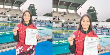 സൗത്ത് സോൺ നീന്തൽ: അഞ്ച് മെഡലുകളുമായി ഹന്ന എലിസബത്ത് സിയോ