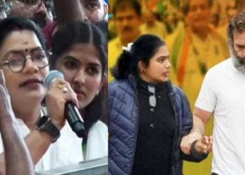 മഹാ പഞ്ചായത്ത് സമ്മേളനത്തിലെ ചോദ്യോത്തരം; വൈറൽ വീഡിയോയ്ക്ക് പിന്നിൽ സംഭവിച്ചത്… തൊഴിലുറപ്പ് പദ്ധതിയെ കുറിച്ച് കോൺഗ്രസ് വനിതാ നേതാവ് ഷീബ രാമചന്ദ്രന്റെ ചോദ്യത്തിന് രാഹുലിന്റെ മറുപടി – വീഡിയോ