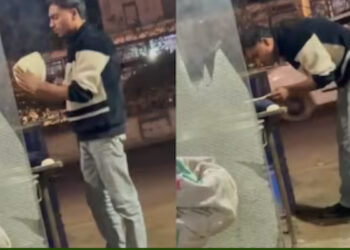 റൊട്ടിയില്‍ തുപ്പിയ ശേഷം  ആഹാരം വിളമ്പി ഹോട്ടല്‍ ജീവനക്കാരന്‍, വീഡിയോ വൈറലായതോടെ പ്രതിഷേധം ശക്തമായി, പിന്നാലെ അറസ്റ്റുമായി പൊലീസ്