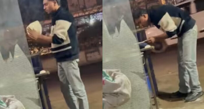 റൊട്ടിയില് തുപ്പിയ ശേഷം ആഹാരം വിളമ്പി ഹോട്ടല് ജീവനക്കാരന്, വീഡിയോ വൈറലായതോടെ പ്രതിഷേധം ശക്തമായി, പിന്നാലെ അറസ്റ്റുമായി പൊലീസ്