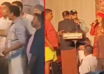 ക്ഷേത്രോത്സവ ​ഗാനമേളയിൽ ഗണഗീതം പാടി, പാട്ട് നിർത്തിച്ച് സിപിഎം പ്രവർത്തകർ,  പ്രദേശത്ത് സംഘർഷാവസ്ഥ