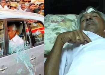 ഇതൊരു ഓർമപ്പെടുത്തലാണ്…2013 ഒക്ടോബർ 27 ഞായറാഴ്ച…സംസ്ഥാന പോലീസ് കായികമേളയുടെ സമാപനച്ചടങ്ങ് ഉദ്ഘാടനം ചെയ്യാനെത്തിയ മുഖ്യമന്ത്രിക്കു നേരെ കല്ലുകൾ പാഞ്ഞെത്തി, തകർന്ന കാറിന്റെ ചില്ലുകൊണ്ട് ഉമ്മൻചാണ്ടിക്ക് നെറ്റിയിൽ രണ്ടിടത്ത് മുറിവ്, നെഞ്ചിലും കല്ലേറുകൊണ്ടു…അപ്പോഴും പറഞ്ഞത് ഒരു പ്രശ്നവും ഉണ്ടാക്കരുത് എന്നാണ്… ഫേസ്ബുക്ക് ചിത്രം മാറ്റി ചാണ്ടി ഉമ്മൻ