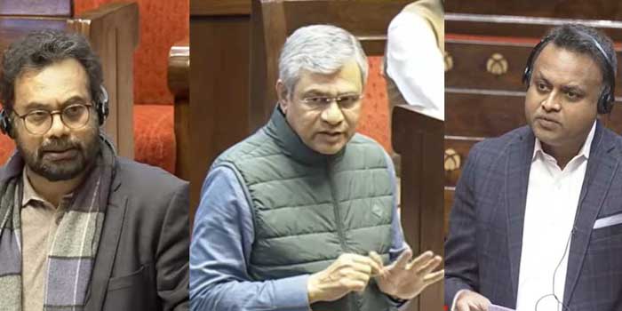 കേരളത്തിലെ അതിവേഗ റെയിൽ പാതയുമായി ബന്ധപ്പെട്ട് ഇ ശ്രീധരനെ എന്തെങ്കിലും ചുമതല ഏല്പിച്ചിട്ടുണ്ടോ? എംപിമാരുടെ ചോദ്യത്തിന് ബ ബ്ബ ബ്ബ അടിച്ച് അശ്വിനി വൈഷ്ണവ്!! കേരളത്തിന് വേണമെങ്കിൽ അതിവേഗ റെയിൽ പരിഗണിക്കാവുന്നതാണ്… പക്ഷെ ഭൂമി ഏറ്റെടുക്കലാണ് പ്രശ്നം, സിൽവർലൈൻ പദ്ധതി പാരിസ്ഥിതിക പ്രശ്‌നം ഉണ്ടാക്കുന്നു… പിന്നാലെ മുട്ടാപ്പോക്ക് ന്യായീകരണം