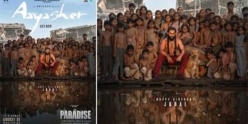 നാനി – ശ്രീകാന്ത് ഒഡേല കൂട്ടുക്കെട്ടിലുള്ള പുതു ചിത്രം ദ പാരഡൈസിലെ “ആയാ ഷേർ” ഗാനം പുറത്ത്