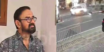 ‘ദൈവാനുഗ്രഹം കൊണ്ട് സിസിടിവി കിട്ടി, അല്ലെങ്കിൽ ഞാൻ തെറ്റുകാരനായേനെ…വണ്ടി വരുന്നുണ്ടോ എന്ന് നോക്കിയാണ് റോഡിലേക്ക് വാഹനം ഇറക്കിയത്, പെട്ടെന്ന് എവിടെനിന്നാണ് വണ്ടി വന്നതെന്ന് അറിയില്ല!! അപകടത്തിൽ പരുക്കേറ്റവരെ സന്ദർശിക്കും’- മണിയൻ പിള്ള രാജു