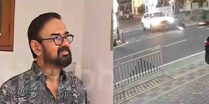 ‘ദൈവാനുഗ്രഹം കൊണ്ട് സിസിടിവി കിട്ടി, അല്ലെങ്കിൽ ഞാൻ തെറ്റുകാരനായേനെ…വണ്ടി വരുന്നുണ്ടോ എന്ന് നോക്കിയാണ് റോഡിലേക്ക് വാഹനം ഇറക്കിയത്, പെട്ടെന്ന് എവിടെനിന്നാണ് വണ്ടി വന്നതെന്ന് അറിയില്ല!! അപകടത്തിൽ പരുക്കേറ്റവരെ സന്ദർശിക്കും’- മണിയൻ പിള്ള രാജു