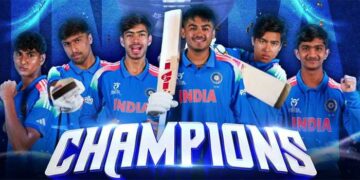 ആറാം ലോക കിരീടം ചൂടി ഇന്ത്യൻ കൗമാരപ്പട, ഇം​ഗ്ലണ്ടിന്റെ കിരീടമോഹം തകർത്തത് 100 റൺസിന്