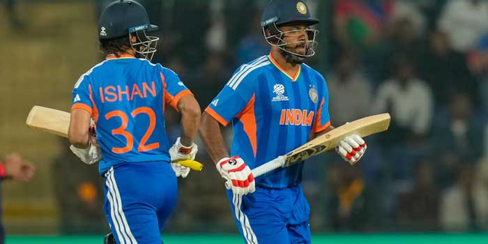 വന്നവർ വന്നവർ ഇന്ത്യയെ ഞെട്ടിക്കുകയാണല്ലോ… യുഎസിനു പിന്നാലെ നമീബിയയും!! അവസാന രണ്ട് ഓവറിൽ തെറുപ്പിച്ചത് ഇന്ത്യയുടെ 5 വിക്കറ്റുകൾ… സഞ്ജുവിന്റെ കിടിലൻ തുടക്കം, ഇഷാന്റെ വെടിക്കെട്ട്, ഏറ്റെടുത്ത് പാണ്ഡ്യ… പിന്നീടങ്ങോട്ട് വെറും ചടങ്ങുപോലെ ഇന്ത്യൻ ബാറ്റിങ് നിര- നമീബിയയ്ക്ക് 210 റൺസ് വിജലയലക്ഷ്യം