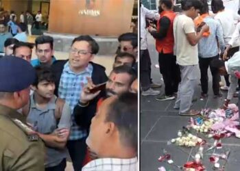 വാലന്റൈൻസ് ഡേയിൽ കമിതാക്കളെ ഒരുമിച്ച് കണ്ടാൽ ആക്രമിക്കും… ന​ഗരത്തിൽ ഹിന്ദുത്വ സംഘടനകളുടെ പോസ്റ്റർ!! കോളേജ് ക്യാമ്പസിൽ കയറി ബജ്‌റംഗ്ദൾ പ്രവർത്തകരുടെ ​ഗുണ്ടാ വിളയാട്ടം, വാലന്റൈൻസ് ഡേ ആഘോഷവേദി അടിച്ചുതകർത്തു, വിദ്യാർഥികളെ മർദിച്ചു, അധ്യാപകരുടെ പരാതിയിൽ കേസ്- Video